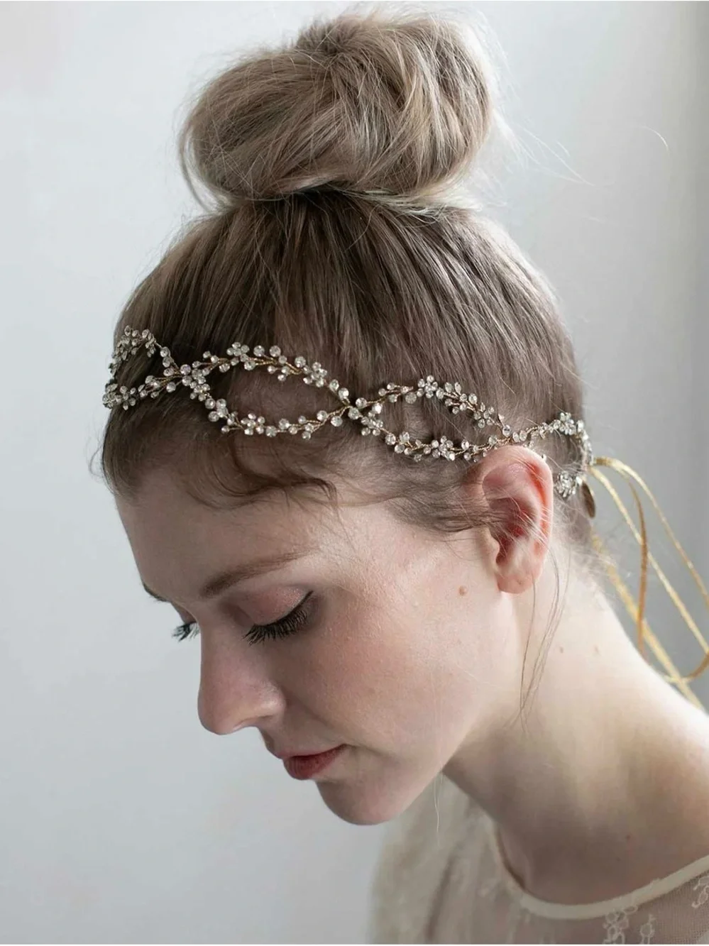 Twigs & Honey Rhinestone Blossom Infinity Hair Vine